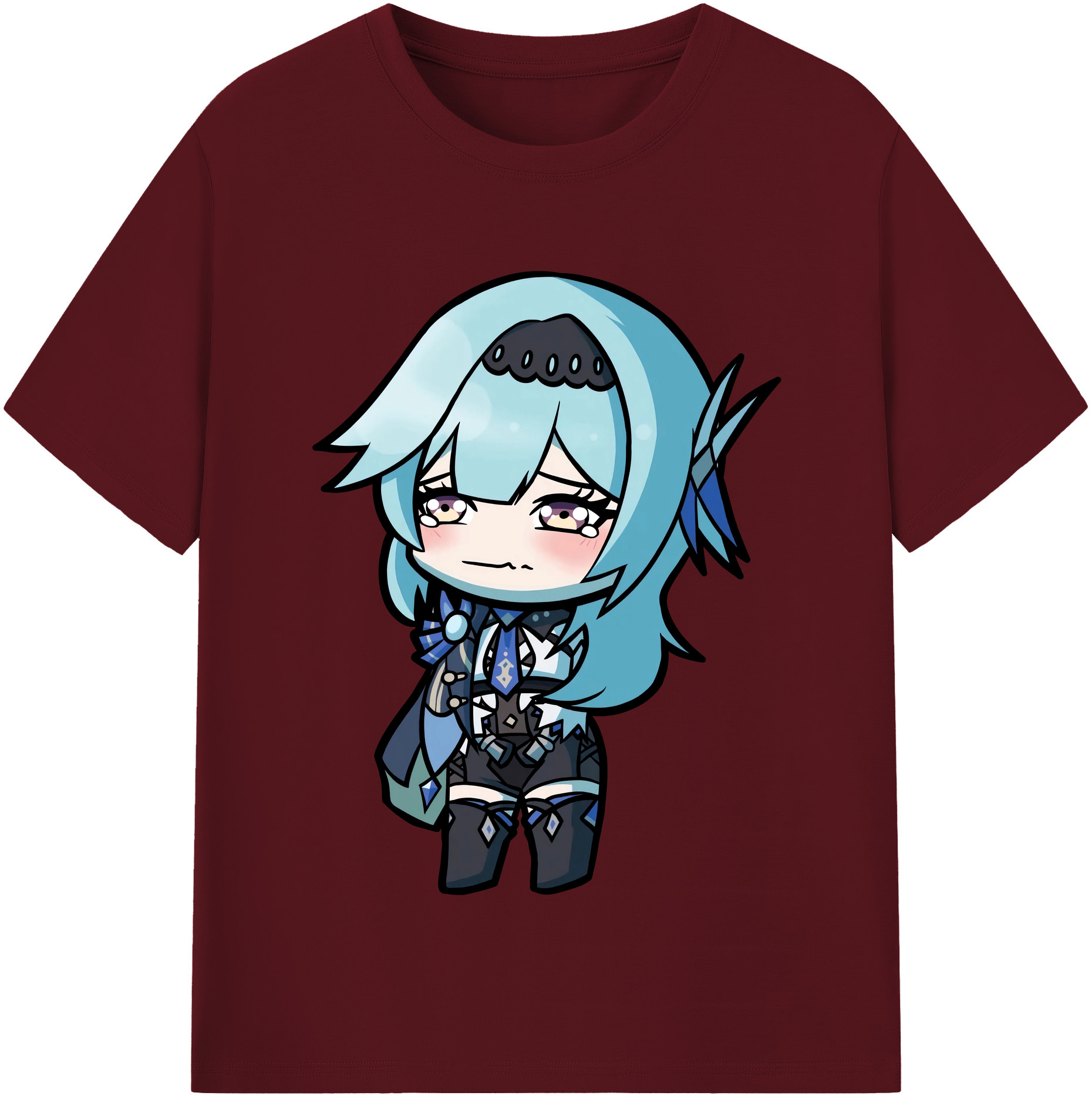 げんし神 优菈 ゆうら genshin Yūra 綿100％半袖Tシャツ（フロントプリント）